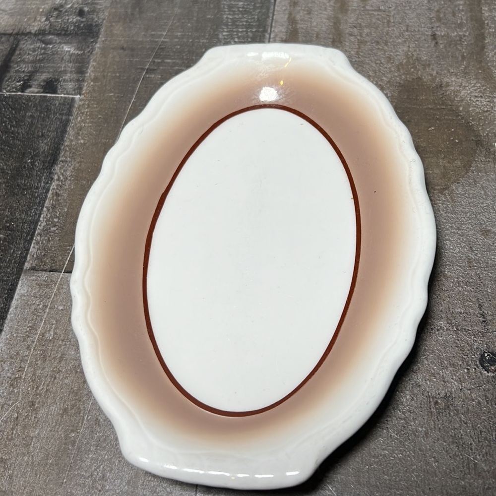 Vintage Homer Laughlin Best China Oval Ceramic Small Tray Dish - Picture 2 of 6